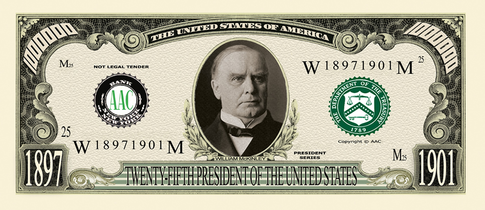 FakeMillion William McKinley Million Dollar Bill - FakeMillion