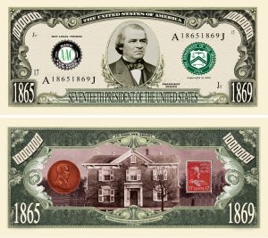Andrew Johnson Million Dollar Bill