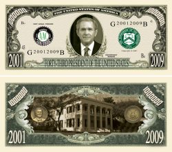 George W Bush Million Dollar Bill