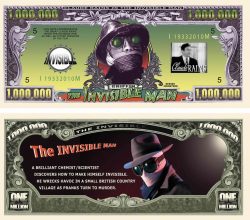 Invisible Man Million Dollar Bill