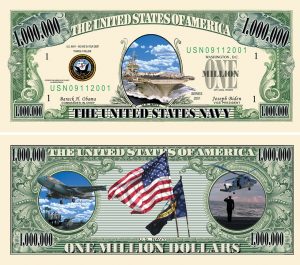 US Navy One Million Dollar Bill