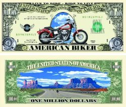 Biker One Million Dollar Bill