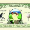 Golf One Million Dollar Bill