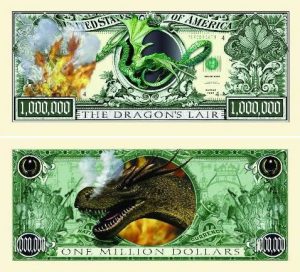 Dragon's Lair One Million Dollar Bill