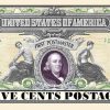 Five Cent First US Stamp Collectible Dollar Bill