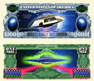 UFO One Million Dollar Bill
