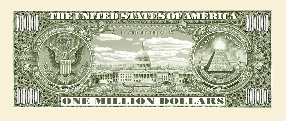 1 Million Dollar Bill Movie Prop Money Novelty Traditional Liberty 50 Lot | eBay