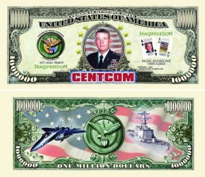 CENTCOM (CENTRAL COMMAND) One Million Dollar Bill