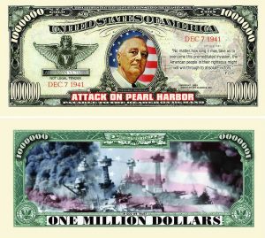 Pearl Harbor One Million Dollar Bill