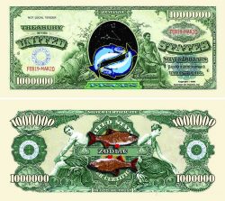 Pisces Zodiac One Million Dollar Bill
