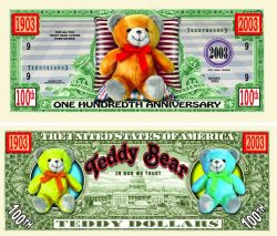 Teddy Bear One Hundredth Anniversary Bill