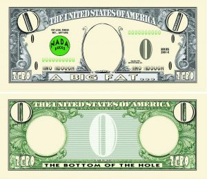 Zero Dollar Bill