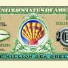 Seashells One Million Dollar Bill