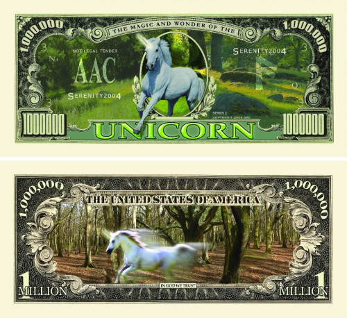 FakeMillion Unicorn One Million Dollar Bill - FakeMillion