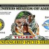 Endangered Tiger One Million Dollar Bill