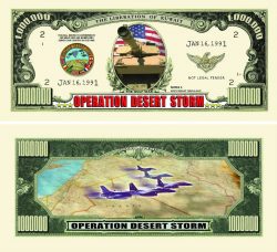 Operation Desert Storm One Million Dollar Bill
