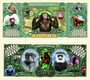 Primates One Million Dollar Bill