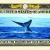 Endangered Blue Whale One Million Dollar Bill