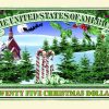 Holiday Cheer $25.00 Christmas Tree Collectible Novelty Money