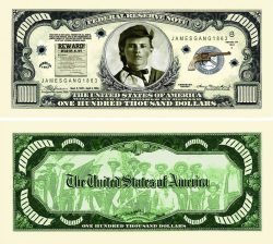 Jesse James $100000.00 Bill