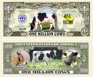 COW MILLION DOLLAR BILL