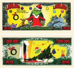 The Grinch Million Dollar Bill