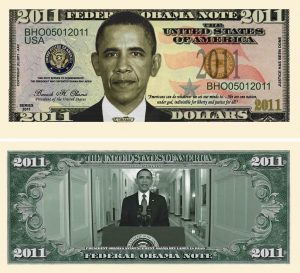 Barack Obama 2011 Commemorative Dollar Bill