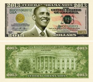 Barack Obama 2013 Commemorative Dollar Bill