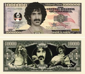 Frank Zappa Million Dollar Bill