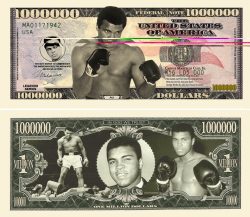 Muhammed Ali Million Dollar Bill