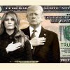 Donald and Melania Trump 2020 Re-Election Presidential Dollar Bill-front